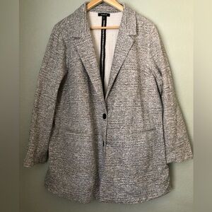 Torrid Gray (White and Gray Blend) Coat Torrid size 3 Regular 3X?